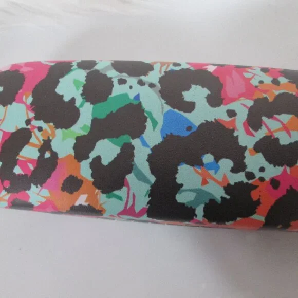 Hard Universal Size Eye/Sun Glass Case Leopard Multi Color - Picture 1 of 2